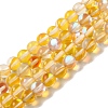 Synthetic Moonstone Beads Strands G-P528-J01-11-1