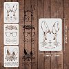 Plastic Drawing Painting Stencils Templates DIY-WH0172-345-2