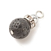 Natural Lava Rock Pendants PALLOY-JF01517-4