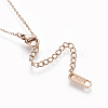 304 Stainless Steel Pendant Necklaces NJEW-O118-31-5
