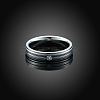 Valentine's Day Gifts Titanium Steel Cubic Zirconia Couple Rings For Women RJEW-BB16445-9P-6