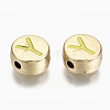 Alloy Enamel Beads ENAM-S122-029Y-RS-2