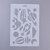 Plastic Reusable Drawing Painting Stencils Templates DIY-E015-18G-2