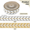 12M Polyester Jacquard Leaf Ribbon OCOR-OC0001-46C-2