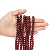 Crackle Glass Beads Strands CCG-Q001-8mm-18-4