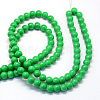Baking Paint Glass Round Bead Strands DGLA-Q020-8mm-33-3