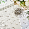 120Pcs Iron Brooch Findings IFIN-SP0001-35P-3