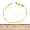 Marine Organism Brass Cuff Bangles for Women BJEW-D368-03E-G-5
