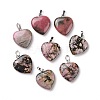Natural Rhodonite Pendants G-G956-B22-FF-3