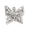 Brass Pave Clear Cubic Zirconia Pendants KK-Z061-14P-01-1