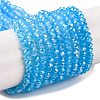 Baking Electroplate Glass Beads Strands X-DGLA-A039-J2MM-B12-1