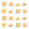 50Pcs 5 Styles Opaque Resin Pendants RESI-CJ0002-13-3