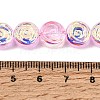 Electroplate Baking Paint Transparent Glass Beads Strands GL-CBA2ED2-05D-4