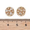 Brass Micro Pave Clear Cubic Zirconia Beads KK-Z059-04G-3