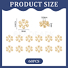 60Pcs Brass Spacer Beads KK-UN0004-80G-4