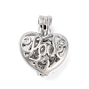 Alloy Bead Cage Pendants FIND-M012-01K-P-1