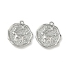 Christmas Brass Micro Pave Clear Cubic Zirconia Pendants KK-A280-03B-P-1