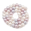 Baking Painted Pearlized Glass Pearl Round Bead Strands PEAR-H019-02C-11-4