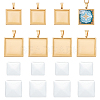 DIY Blank Square Pendant Making Kit DIY-UN0005-44-1
