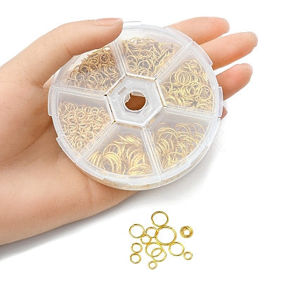 1 Box Iron Open Jump Rings Set IFIN-YW0001-44G-1