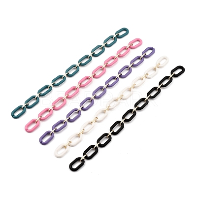 Handmade Acrylic Cable Chains AJEW-JB00713-1