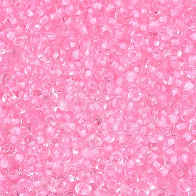 6/0 Inside Colours Transparent Glass Seed Beads SEED-T007-07G-1