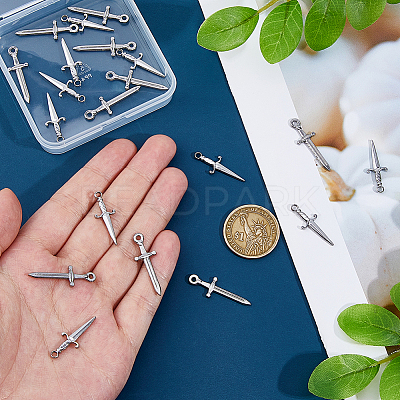 20Pcs 2 Styles 304 Stainless Steel Pendants FIND-HS0002-02-1