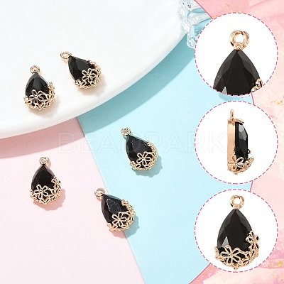 Transparent Glass Pendants GLAA-FZ0001-02C-1