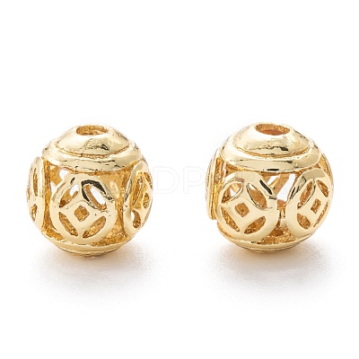 Alloy Hollow Beads PALLOY-P238-10G-RS-1