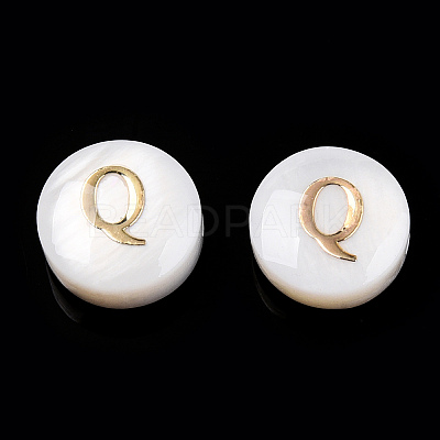 Natural Freshwater Shell Beads SHEL-N036-01Q-1