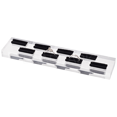 8-Slot Acrylic Finger Ring Display Rack RDIS-WH0002-10-1