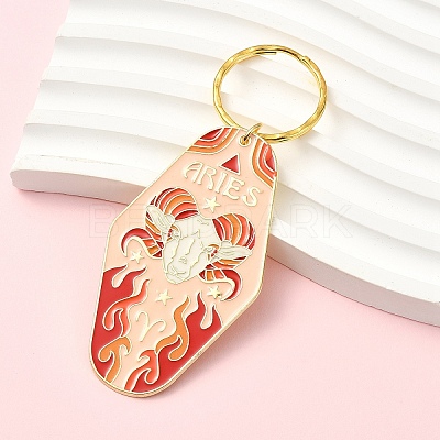 Alloy Enamel Keychains KEYC-YW00224-07-1