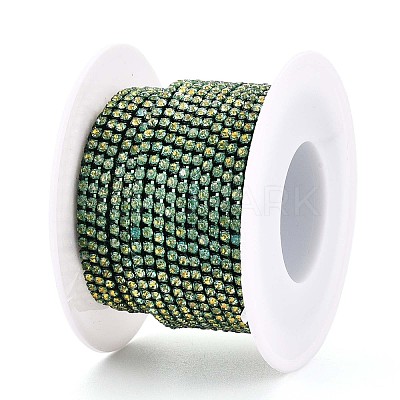 Iron Rhinestone Cup Chains CH-T006-05B-01-1