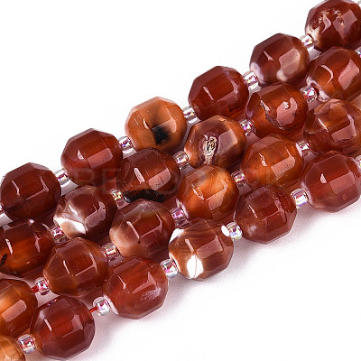 Natural Agate(Dyed & Heated) Beads Strands G-T139-92C-1