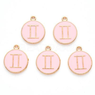 Alloy Enamel Pendants X-ENAM-S124-01A-09I-1