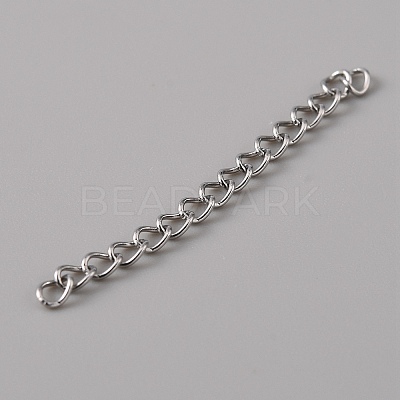 304 Stainless Steel Curb Chains Extender KK-WH0027-36-1