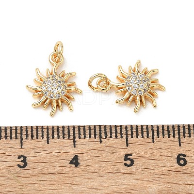 SHEGRACE Brass Micro Pave Cubic Zirconia Pendants XGRQ3D584-477G-1