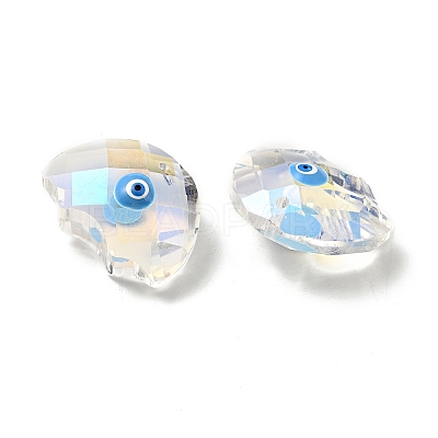 Transparent Glass Pendants GLAA-F121-06E-1