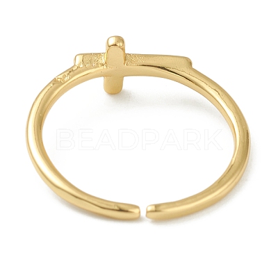Brass Cuff Rings RJEW-L100-005G-1