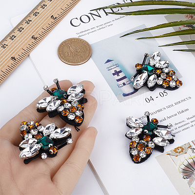 Bee Rhinestone Appliques DIY-GF0008-66-1