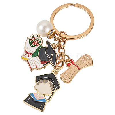 Acrylic & Alloy Enamel Keychain KEYC-TAC00054-1