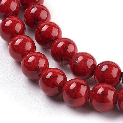 Synthetic Turquoise Beads Strands TURQ-H038-8mm-XXS17-1