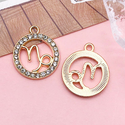 Zinc Alloy Crystal Rhinestone Pendants WGC2D94-10-1