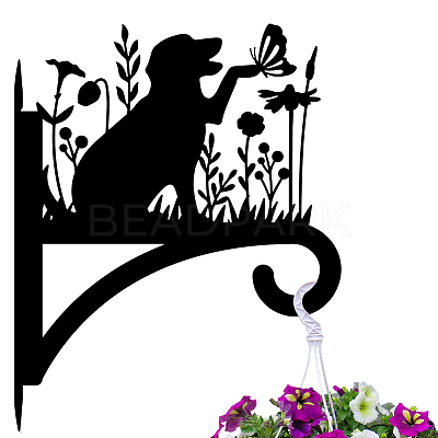 Iron Hanging Plant Hanger Bracket HJEW-WH0095-023-1