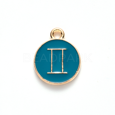 Alloy Enamel Pendants ENAM-S124-01B-05I-1