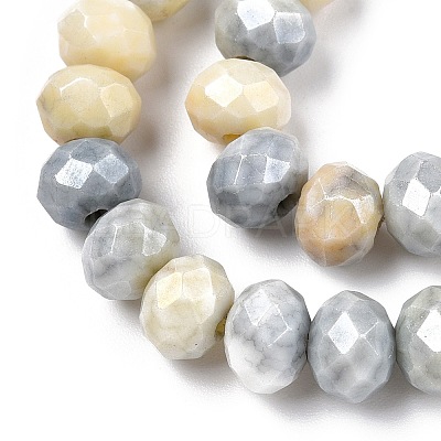 Ombre Effect Dyed Glass Beads Strands LS-GLAA-C023-02-B04-1