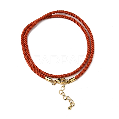 Nylon Milan Cord Necklace Making MAK-M028-01G-07-1