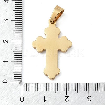Ion Plating(IP) 304 Stainless Steel Enamel Rhinestone Pendants STAS-Q325-05A-G-1