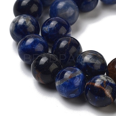 Natural South Africa Sodalite Beads Strands G-S259-35-8mm-1