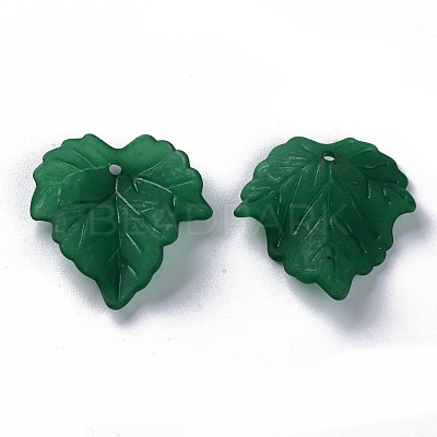 Autumn Theme Transparent Frosted Acrylic Pendants X-PAF002Y-29-1